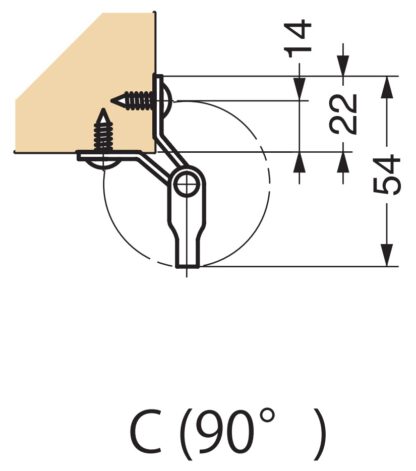 Flexibele draaibare haak van roestvrij staal voor vlakke oppervlakken, hoeken of randen. DZ-270 door Sugatsune LAMP® / Japan - Afbeelding 4