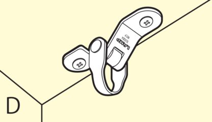 Flexibele draaibare haak van roestvrij staal voor vlakke oppervlakken, hoeken of randen. DZ-270 door Sugatsune LAMP® / Japan - Afbeelding 5