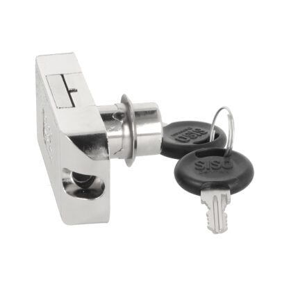 Draaistangslot incl. 2 zwenkstangen 1000 mm, gelijksluitend, rechtsvergrendeld, oppervlak: vernikkeld, 14.05.268+2x14.05.720. Espagnoletslot voor meubels, kledingkast, kledingkast en nog veel meer, set voor een kastdeur, door SISO Denmark - Afbeelding 5