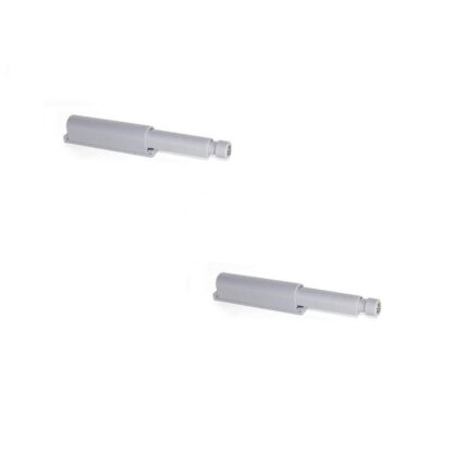 2-delige elegante kliksluiting, oppervlak: grijs, 62 mm (2-7/16"), uitvoering: magnetisch, 2033921. Stevige push-to-open sluiting voor meubeldeuren, kastdeuren, kleppen en nog veel meer, van EMUCA