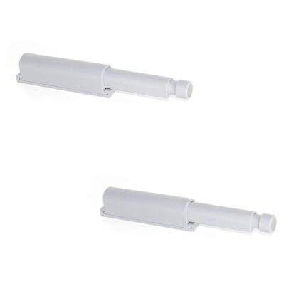 2-delige elegante kliksluiting, oppervlak: grijs, 62 mm (2-7/16"), uitvoering: niet-magnetisch, 2033821. Stevige push-to-open sluiting voor meubeldeuren, kastdeuren, kleppen en nog veel meer, van EMUCA