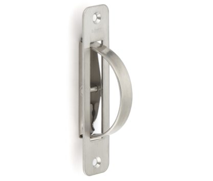 SUS304 roestvrijstalen inklapbare handgreep, 110 mm (4,4 ") HR-110RS. Draaibare RVS inklapbare handgreep van RVS V2A, satijn mat, voor inspectieklep, inspectiedeur, onderhoudsdeur, vochtige omgeving, schip, caravan van Sugatsune / LAMP® (Japan) - Afbeelding 3