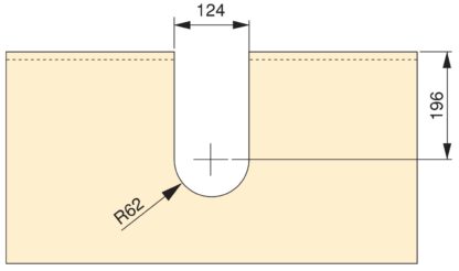 Gebogen sifonuitsparing, gemaakt van kunststof, oppervlak: wit, 3044415. sifonbescherming voor wastafel, keukenkast, badkamerkast, sifon, afvoer en nog veel meer, van EMUCA - Afbeelding 3