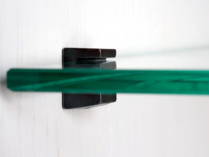 8-delige hoogwaardige glazen plankdragers, oppervlak: zwart, 5 mm (13/64"), 4007953. Glazen plankbeugels voor glazen planken, glazen kastplanken, badkamerkasten en nog veel meer, door EMUCA - Afbeelding 5