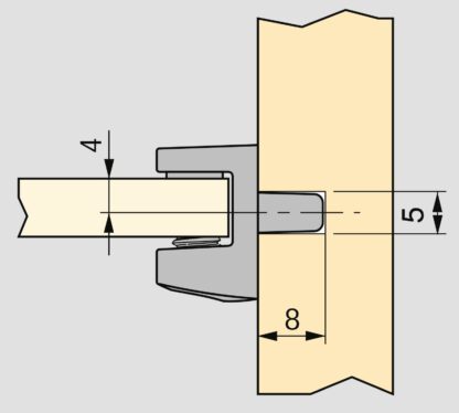 8-delige hoogwaardige glazen plankdragers, oppervlak: zwart, 5 mm (13/64"), 4007953. Glazen plankbeugels voor glazen planken, glazen kastplanken, badkamerkasten en nog veel meer, door EMUCA - Afbeelding 3