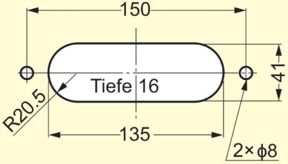 Hoge kwaliteit rechthoekige grip shell gemaakt van massief zinklegering, oppervlak: verchroomd, 164 mm (6,5") SD-160CR. Meubelgreep SD-160CR voor lade, kast, kantoormeubilair, slaapkamermeubilair, keukenmeubilair, door Sugatsune / LAMP® (Japan) - Afbeelding 5