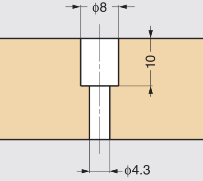 Hoge kwaliteit rechthoekige grip shell gemaakt van massief zinklegering, oppervlak: verchroomd, 164 mm (6,5") SD-160CR. Meubelgreep SD-160CR voor lade, kast, kantoormeubilair, slaapkamermeubilair, keukenmeubilair, door Sugatsune / LAMP® (Japan) - Afbeelding 4