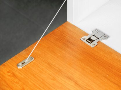 2 stuks klepscharnier Ankor GT-B, afneembaar, gemaakt van zinklegering, oppervlak: vernikkeld 1010707. Zinklegering staafvak scharnier voor houten kleppen, meubelkleppen, houten deksels, staafvak en nog veel meer, van EMUCA - Afbeelding 4