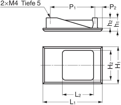 Kleine hoogwaardige vingergreepschaal, gemaakt van massief zinklegering, oppervlak: wit brons, 55 mm (2,2") HH-DN-29WB. Inbouwgreep HH-DN-29WB voor plaatwerkfronten, houten fronten, laden, kasten, kantoormeubilair, door Sugatsune / LAMP® (Japan) - Afbeelding 3