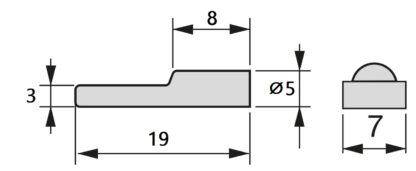 20 stuks hoogwaardige bakbodemdragers, gemaakt van staal, oppervlak: vernikkeld, 5062107. plankdragers voor rijen gaten, planken, planken, kastplanken, planken en nog veel meer, van EMUCA - Afbeelding 2