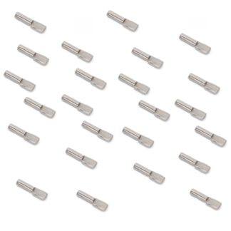 20 stuks hoogwaardige kuipplankdragers, gemaakt van staal, oppervlak: vernikkeld, 8049707. plankdragers voor rijen gaten, planken, planken, kastplanken, planken en nog veel meer, van EMUCA