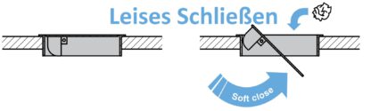 Hoogwaardige afvoerklep met soft-close, gemaakt van roestvrij staal, oppervlak: mat gesatineerd, 170 mm (6,7"), afwerking: rechthoekig, AD-KH015-HL. Zelfsluitend roestvrijstalen afvalluik, voor keukenmeubels en nog veel meer, van Sugatsune / LAMP® (Japan) - Afbeelding 5