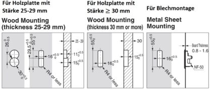 Hoogwaardige haak met vierkante veer voor uitsparing, oppervlak: zwart, mat satijn, 64 mm (2,6"), NF-K64-BL. Vierkante vouwhaak met automatische sluiting, voor tinyhouse, camper, jacht en nog veel meer, van Sugatsune / LAMP® (Japan) - Afbeelding 6