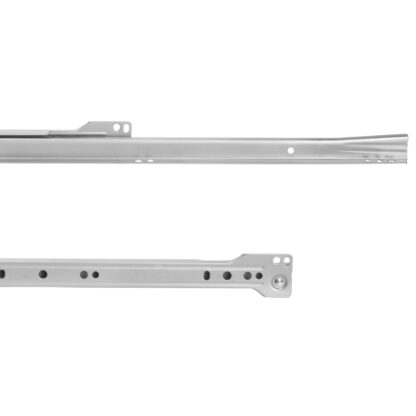 Rolstootgeleiders, gedeeltelijke verlenging, grijs metallic, RAL 9022, gelakt, 600 mm (23,7"). Stalen geleiderails met gedeeltelijke uitbouw, voor houten lade, lade, houten lade, keukenmeubilair, kantoormeubilair, woningmeubilair, door EMUCA - Afbeelding 4