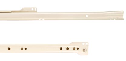 Rolstuwgeleiders, gedeeltelijke verlenging, wit gelakt, RAL 9001, 250 mm (9.9") E.T30C.25.WH. Rolschuifgeleiders van staal met gedeeltelijke verlenging, voor houten lade, dienbladtrekker, houten lade, keukenmeubilair, kantoormeubilair, huismeubilair, door - Afbeelding 3