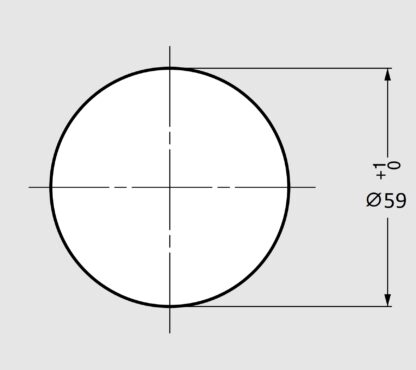 Hoogwaardige ronde vuilnisworp, gemaakt van roestvrij staal, oppervlak: glanzend gepolijst, 82 mm (3,3"), AN-DH005-MR. RVS afvalgooi, voor systeemcatering, winkelinrichting, schoonheidssalon, dokterspraktijk en nog veel meer, van Sugatsune / LAMP® (Japan) - Afbeelding 3