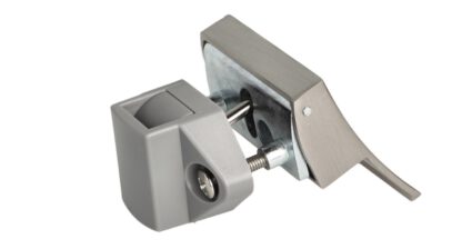 Robuuste kliksluiting met hefhandgreep, gemaakt van zamak, oppervlak: RVS look, design: vierkant, 14.03.077-0. Hefhendel met zelfsluitend slot en soft-close voor caravans, jachten en nog veel meer, van SISO Denemarken - Afbeelding 8