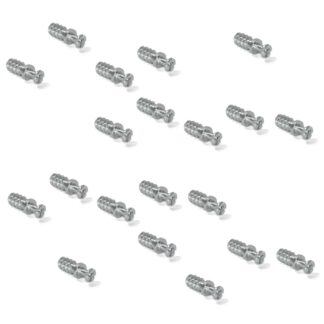 20 stuks robuuste verbindingsbout voor boring ⌀6 mm, gemaakt van staal, 8 mm (5/16"), 8905205. Stevige excentrische pen voor meubelaansluiting en nog veel meer, van EMUCA