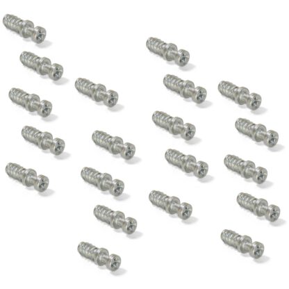 20 stuks robuuste verbindingsbout voor boring ⌀6 mm, gemaakt van Zamak, 11 mm (7/16"), 8083901. Stevige excentrische pen voor meubelaansluiting en nog veel meer, van EMUCA