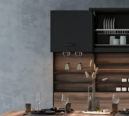 Hoogwaardige wijnglashouder, gemaakt van staal, oppervlak: verchroomd, 340 mm (13-25/64"), 8938011. Praktische glazenhouder voor wijnglazen, champagneglazen, cocktailglazen, cognacglazen, bekers en nog veel meer, van EMUCA - Afbeelding 6